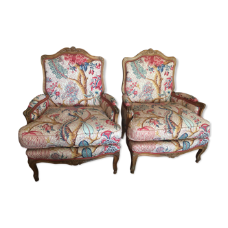 Pair of Louis XV-style bergères