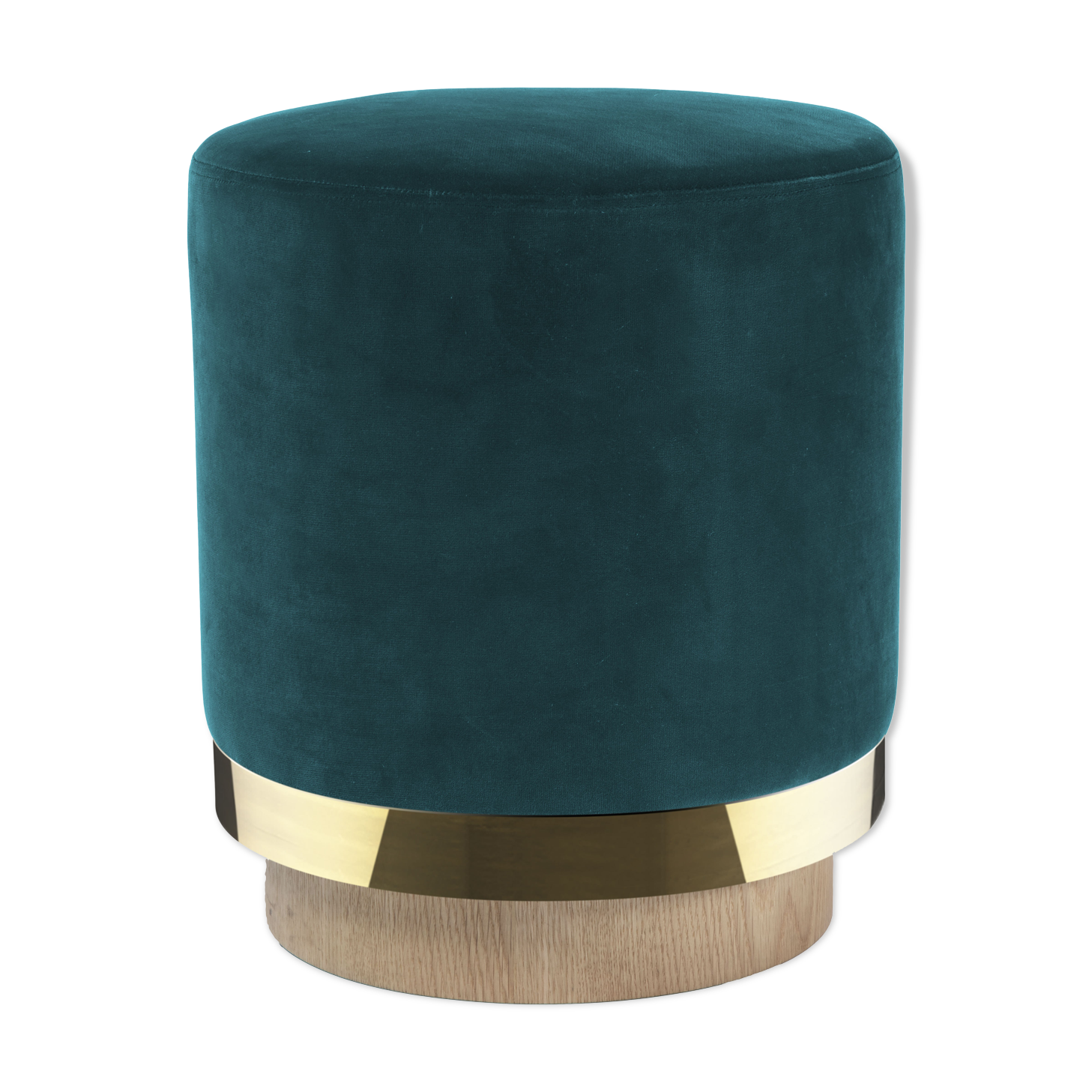 Stool velvet blue duck Red Edition