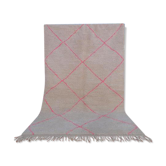 Tapis beni ourain rose 243 x 153 cm