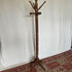 Vintage turned wooden parrot coat rack