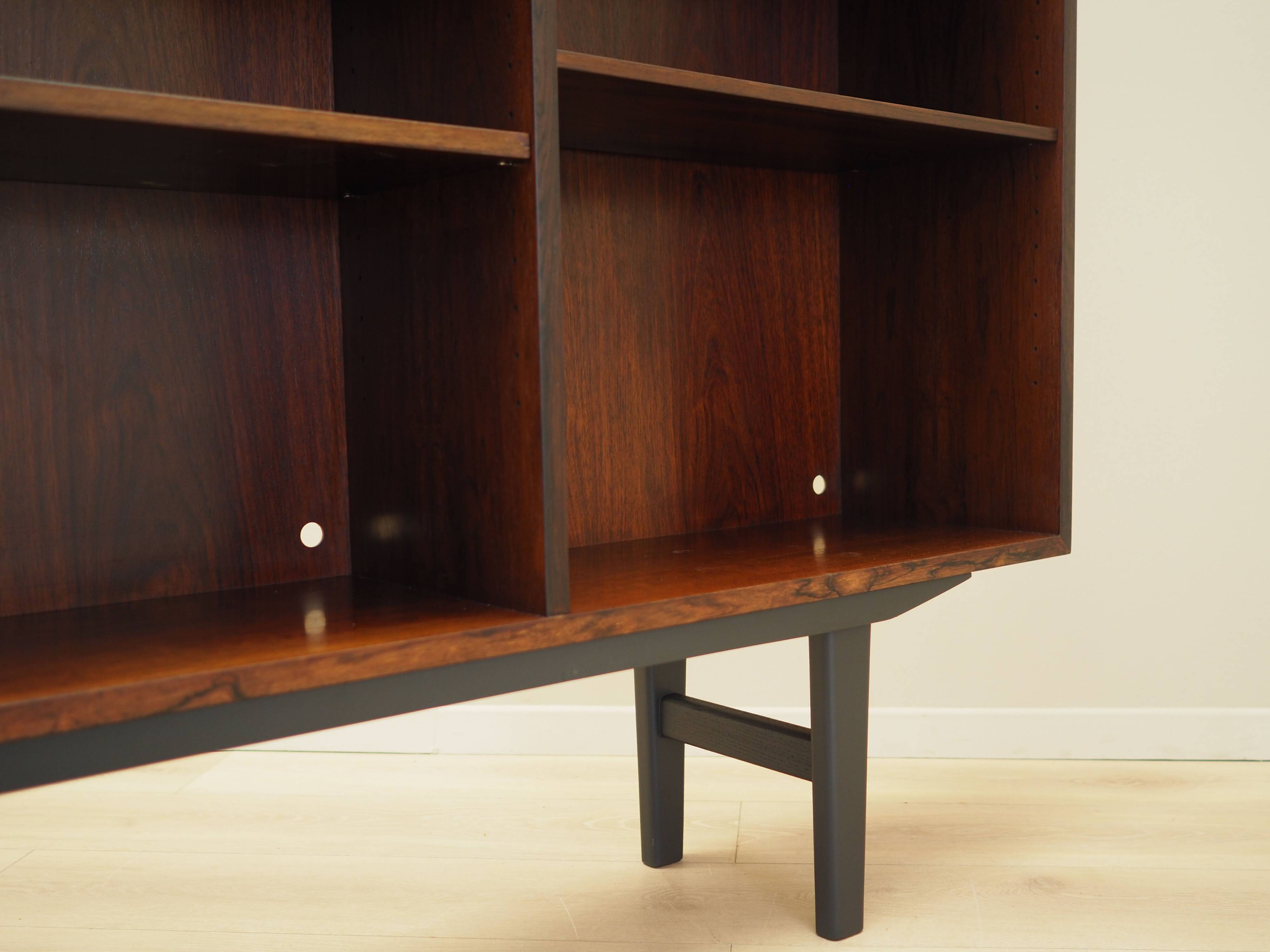Mahogany bookcase, Danish design, 1970s, manufacturer: Omann Jun