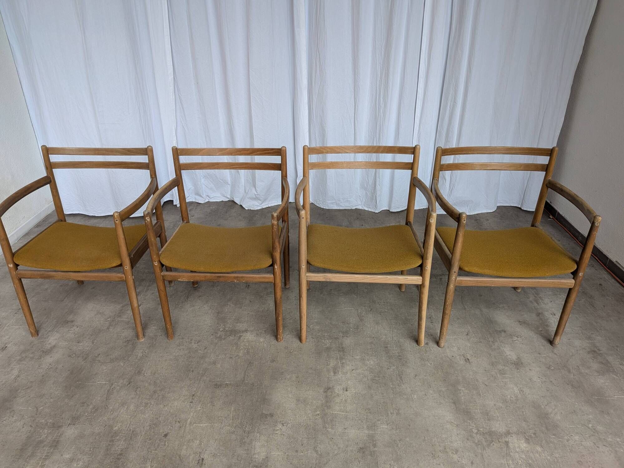 Set of 4 Yugoslav STOL Kamnik Armchairs /Vintage Mid Century Dining Chair