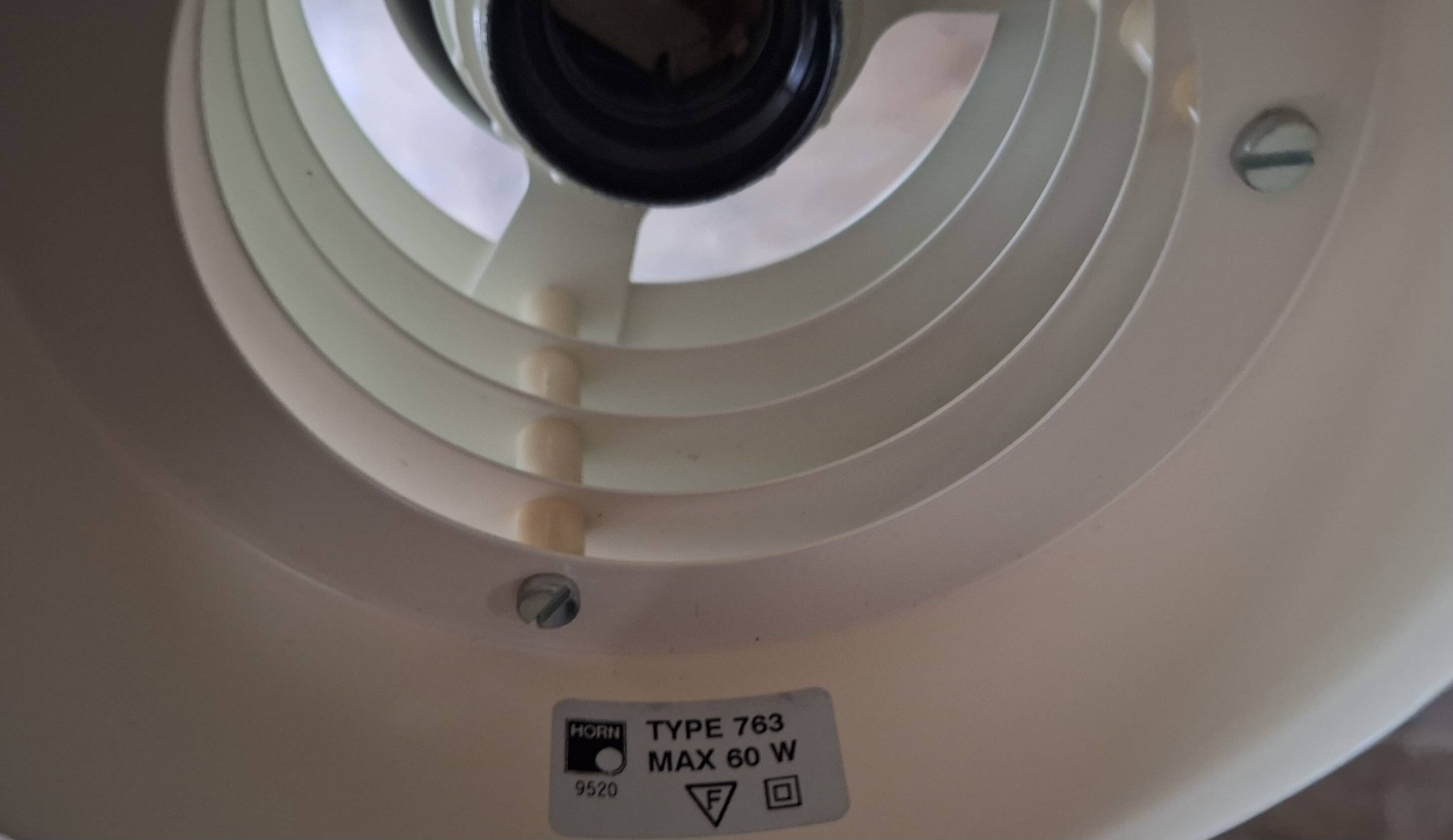 Horn Belysning pendant lamp, Denmark 1980s