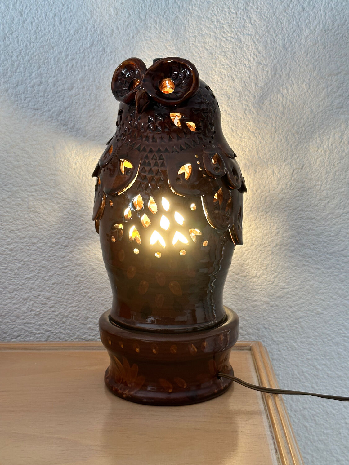 Lamp zoomorphic in ceramic from 1970