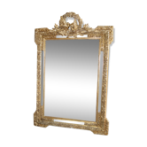 Golden mirror with doves  122x82cm