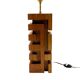 Hollywood regency wood table lamp, France 1970s