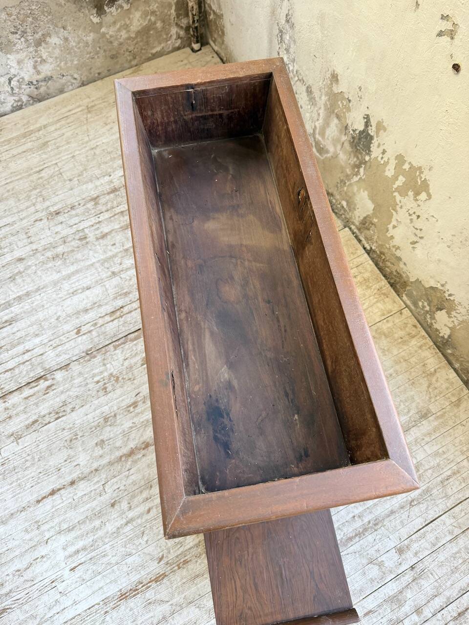 Jardinière années 50 palissandre constructiviste