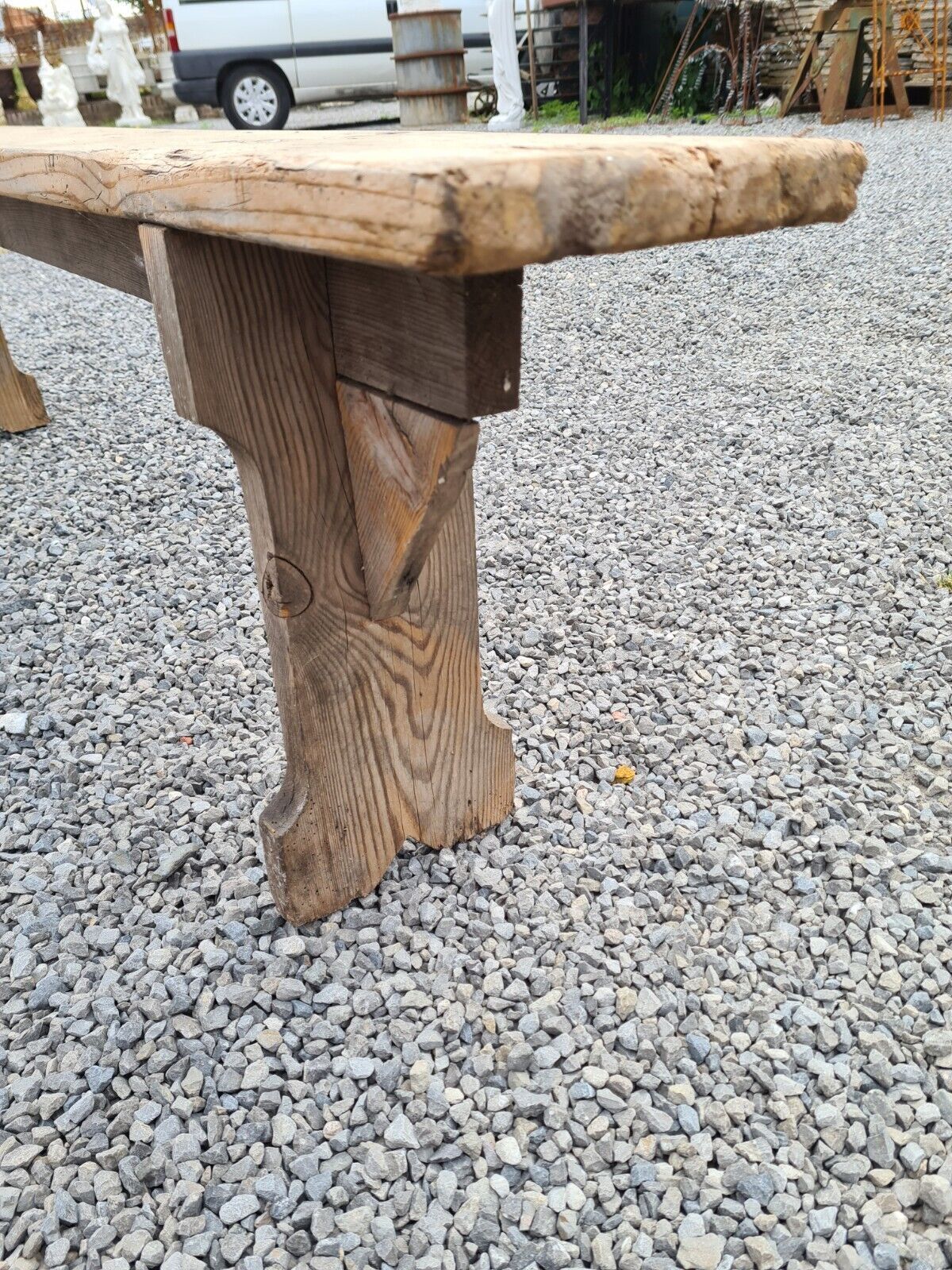 Wooden bench