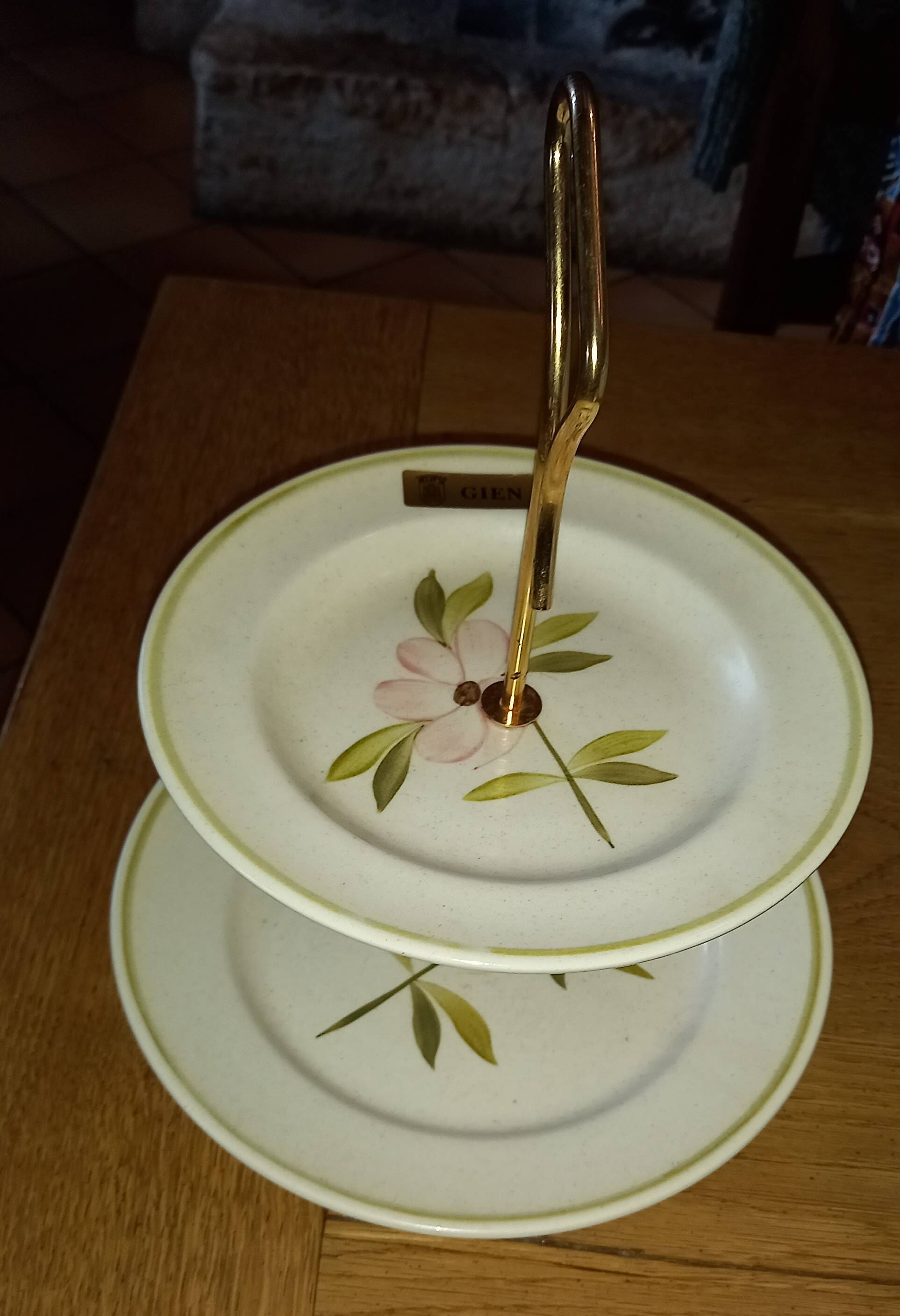 Cake Stand, Delicacies, Earthenware Server from Gien