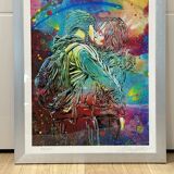 Love is all, 2021 - C215 (C.Guémy) - Original digital print - Signed and numbered out of 100