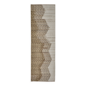 Tapis Oushak tissé à la main en Turquie 96 cm x 300 cm