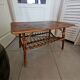 Table basse rotin vintage