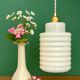 vintage pale yellow opaline suspension globe