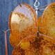 Vintage chandelier orange badge italy 1970