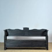 Antique pine drop-top bench, 1900s