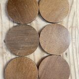 6 under wooden glasses and canning