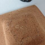 Empty pocket handmade sandstone chamotté resin