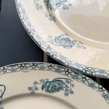 4 plates iron earth Royat sarreguemines U&C