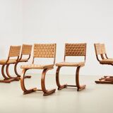 Bas van Pelt Rare Set of 6 Dining Chairs for My Home 1936