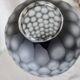 Vase Design en verre Multicouche 38 cm TBE