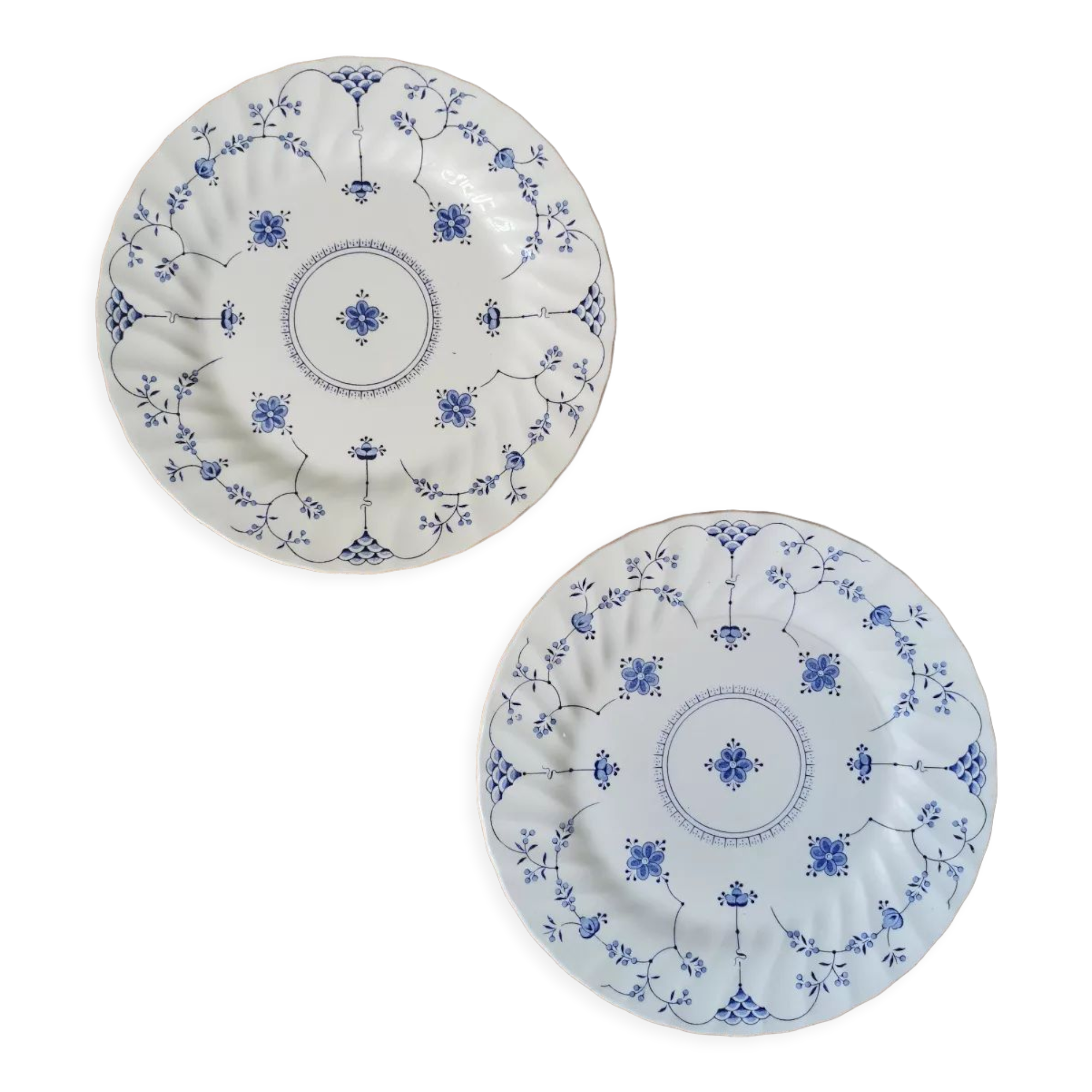Assiettes plates vintage Myott Finlandia