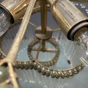 Murano Glass Rod Chandelier 1960’s 