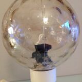 Bedside lamp globe in tinted glass / vintage 60s-70s