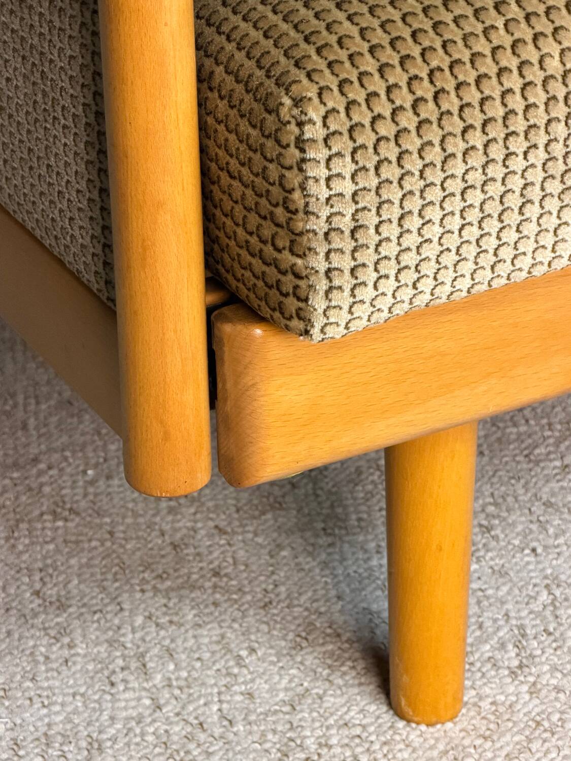 D-Bed sofa and two vintage armchairs from the 70s/80s.