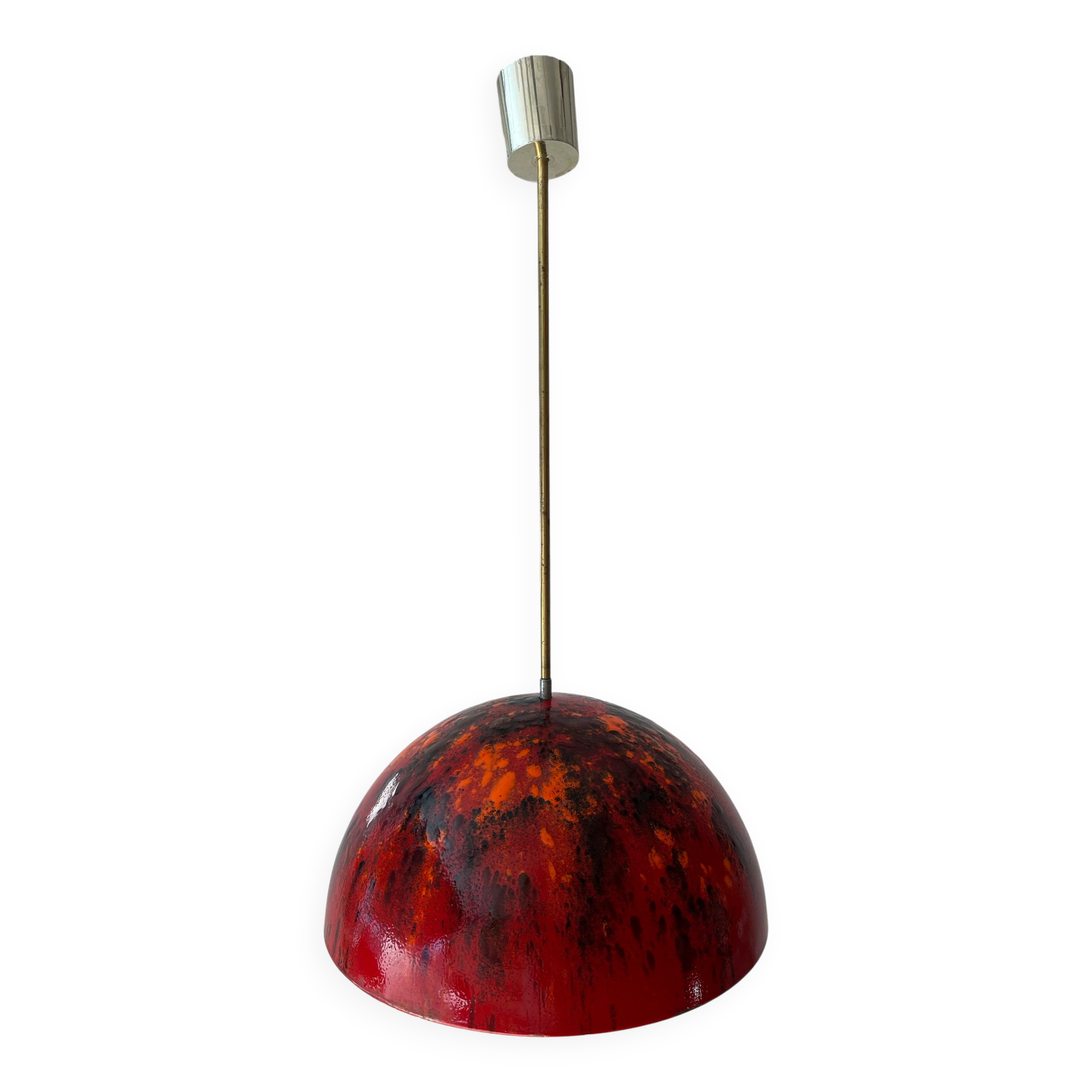 Coates enamel pendant lamp, 1960s, Germany