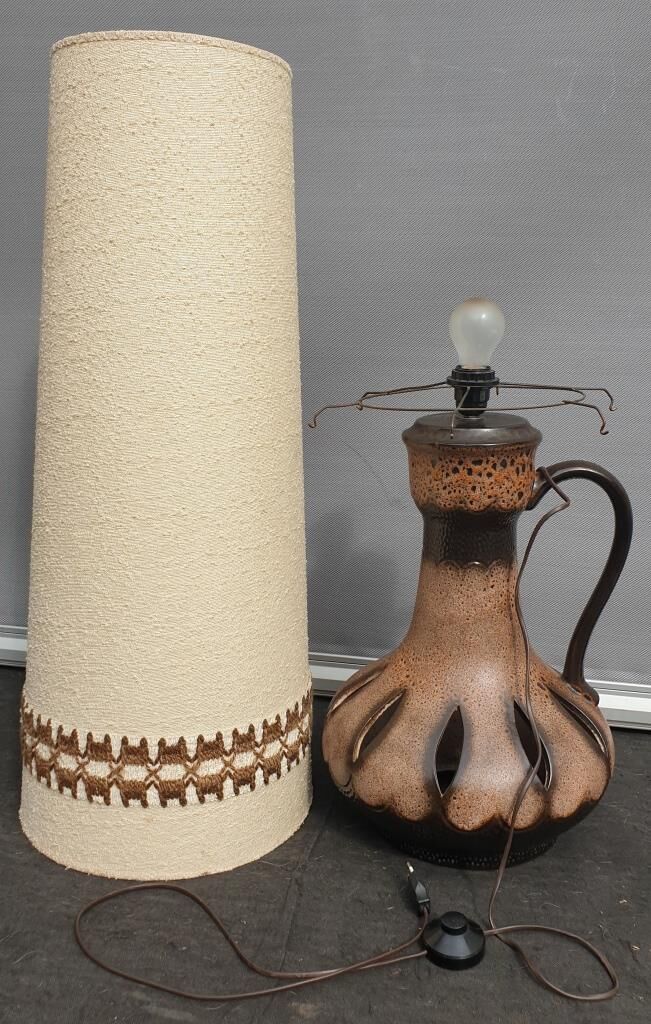 Ceramic floor floor lamp Danish Design 1970