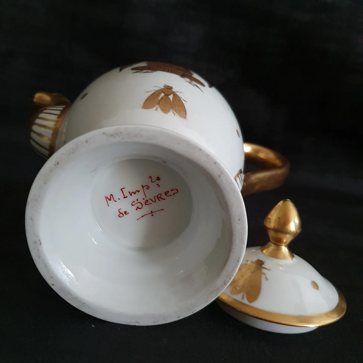 Genuine Napoleon porcelain coffee service - Manufacture Impériale de Sèvres