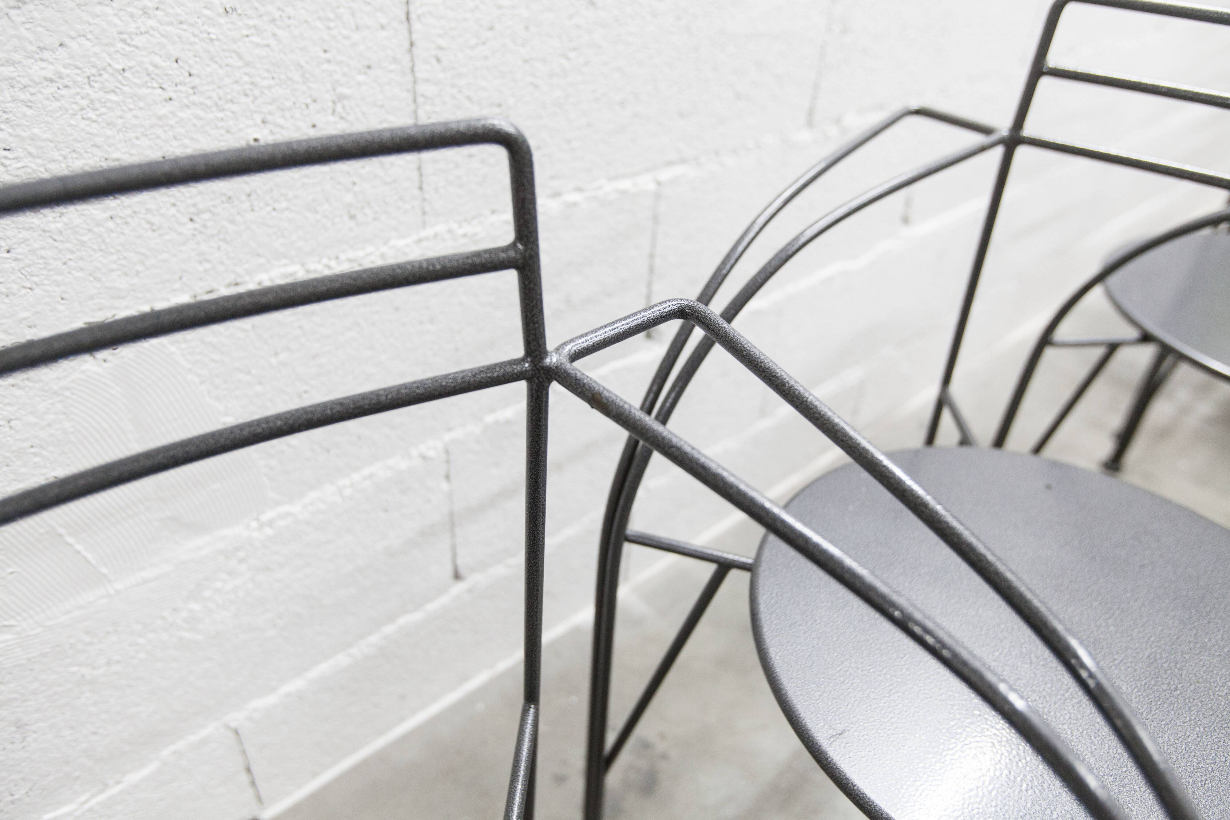 Set of 6 "Silver Moon" armchairs by Pascal Mourgue 1985