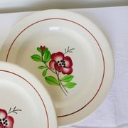 4 assiettes dessert de Digoin Sarreguemines modèle Beaucaire