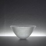 Glass bowl Trigona for Holmegaard, Denmark 1980s