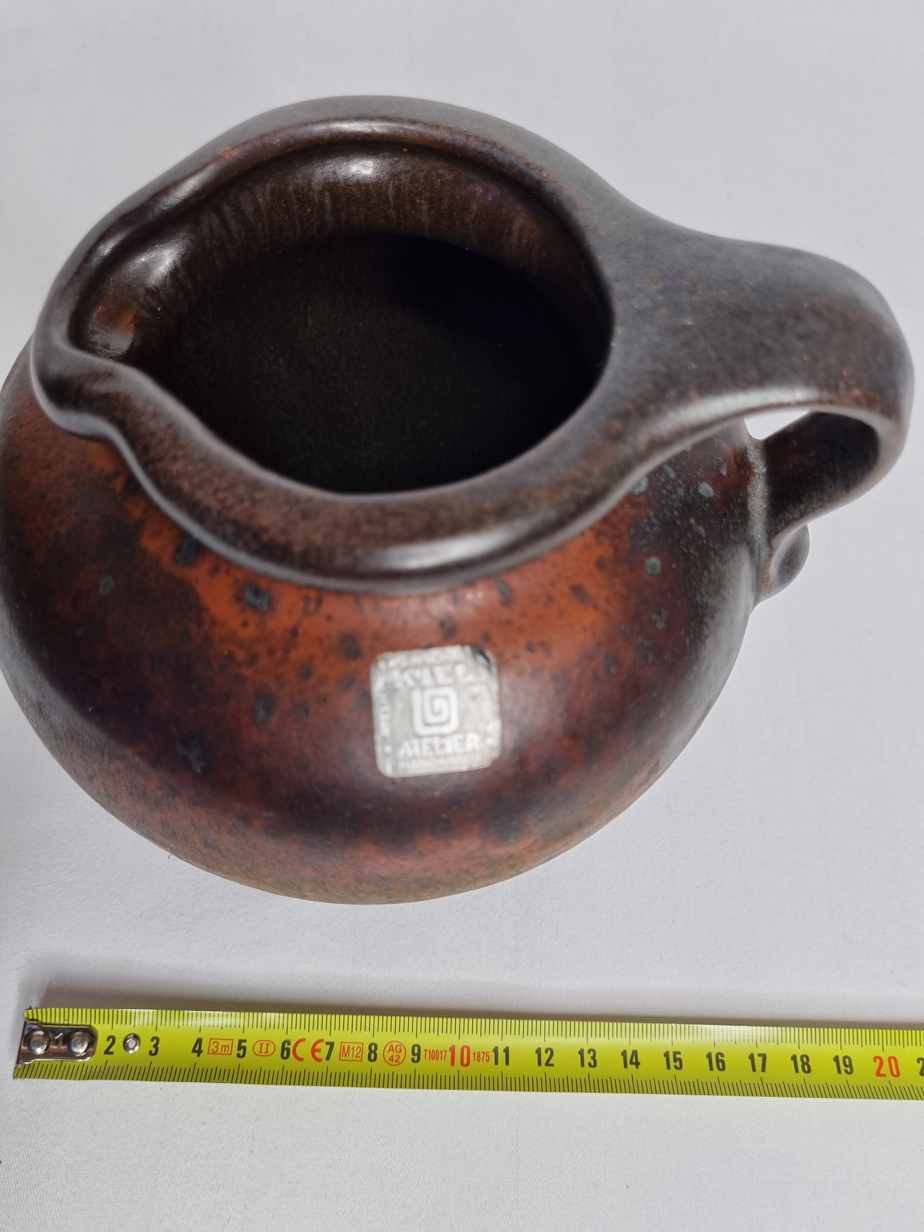 Vase West Germany Carstens Tonnieshof Keramik, 1960s-1970s, 14 cm