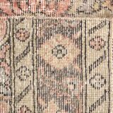 3x13 Pale Red Vintage Runner Rug, 85x388Cm