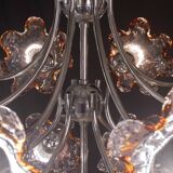 Lustre Murano multicolore Spoutnik Flowers par Mazzega, années 1970