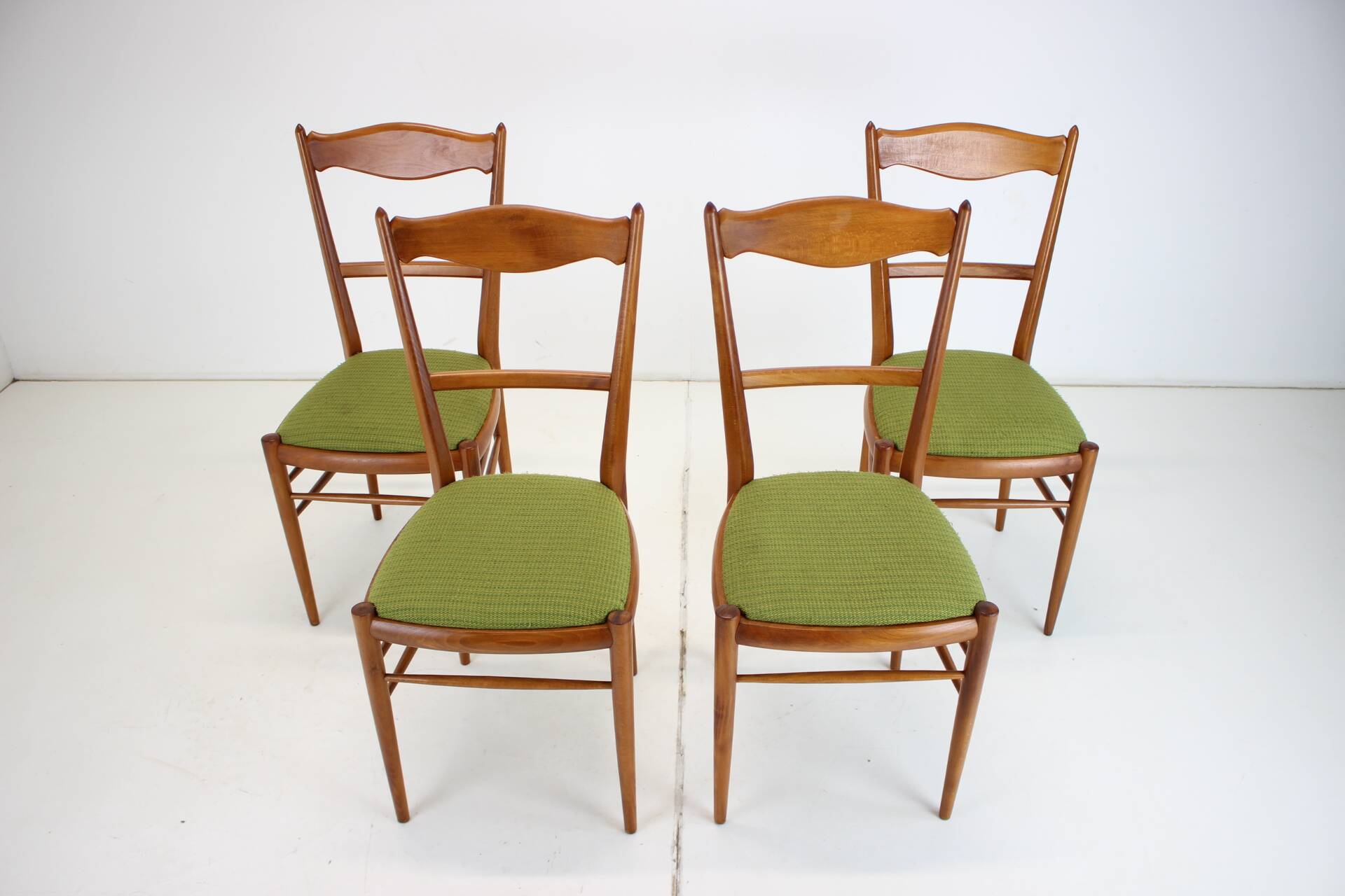1970s Set of 4 Dining Chairs by Drevotvar, Czechoslovakia