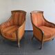 Pair of high-quality bergère armchairs – Manufacture SE
