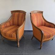 Pair of high-quality bergère armchairs – Manufacture SE