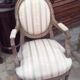 Pair of Louis XVI-style medallion armchairs from Napoleon III