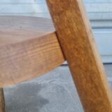 Solid wood screw workshop stool