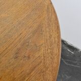 Table ronde extensible en teck danois des années 50.