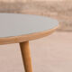Round coffee table with a grey top (Ø 60cm)