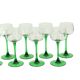 Lot de 10 verres à vin d'Alsace Vintage Luminarc Base Verte