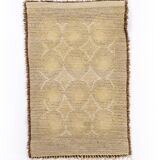 Scandinavian 20th century modern long pile (ryijy) rug by Laila Seppä. 154/