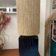 Ceramic lamp and rope 70s
