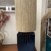 Ceramic lamp and rope 70s