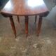 Six-legged round table in cherry wood from the late 19th century