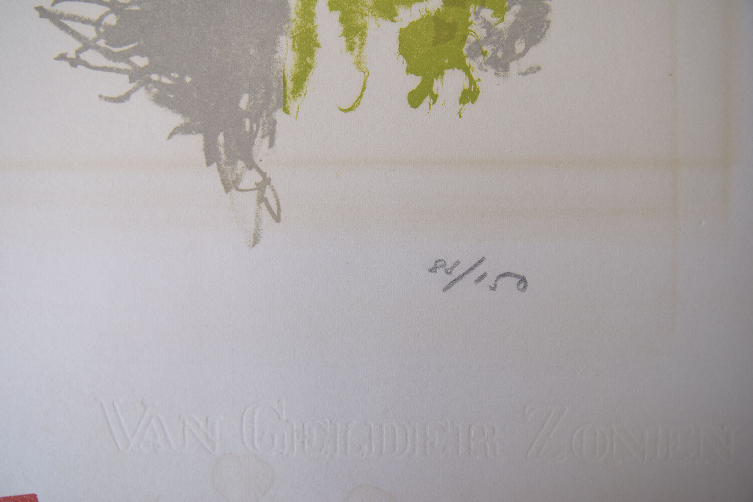 Color Lithography on Van Gelder Zonen Paper by Jörgen Fogelqvist, 1980s